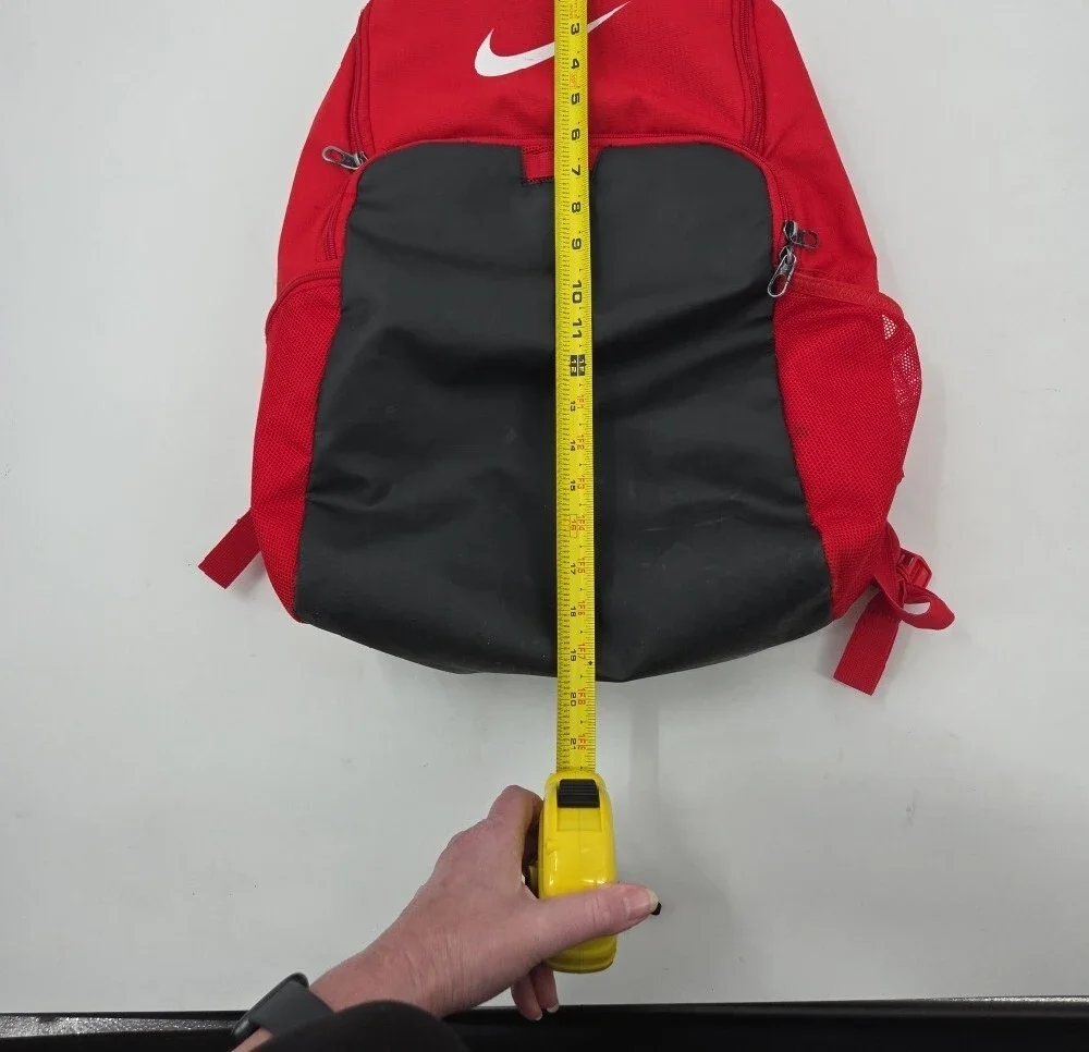 Nike Extra Large Red and Black Backpack with White Swoosh. Tons Of Storage Space